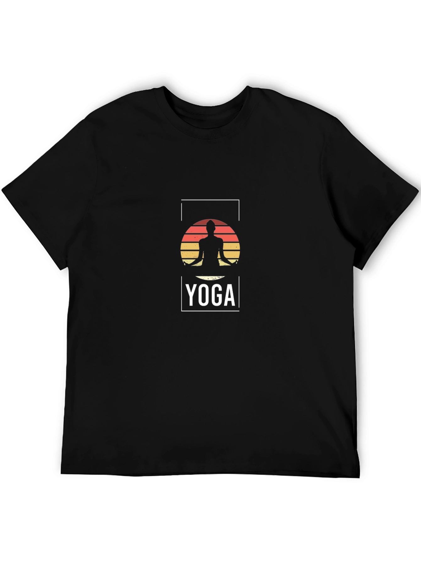 Yoga Silhouette T-Shirt - Meditation Design