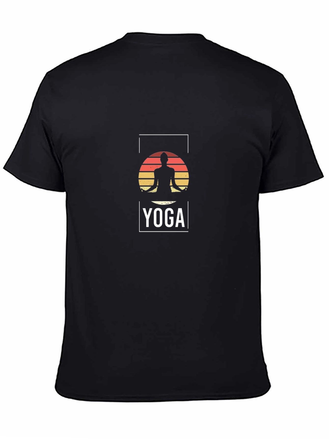 Yoga Silhouette T-Shirt - Meditation Design