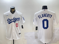 Men's Los Angeles Dodgers Jack Flaherty #0 White Home Replica Player Jerseys