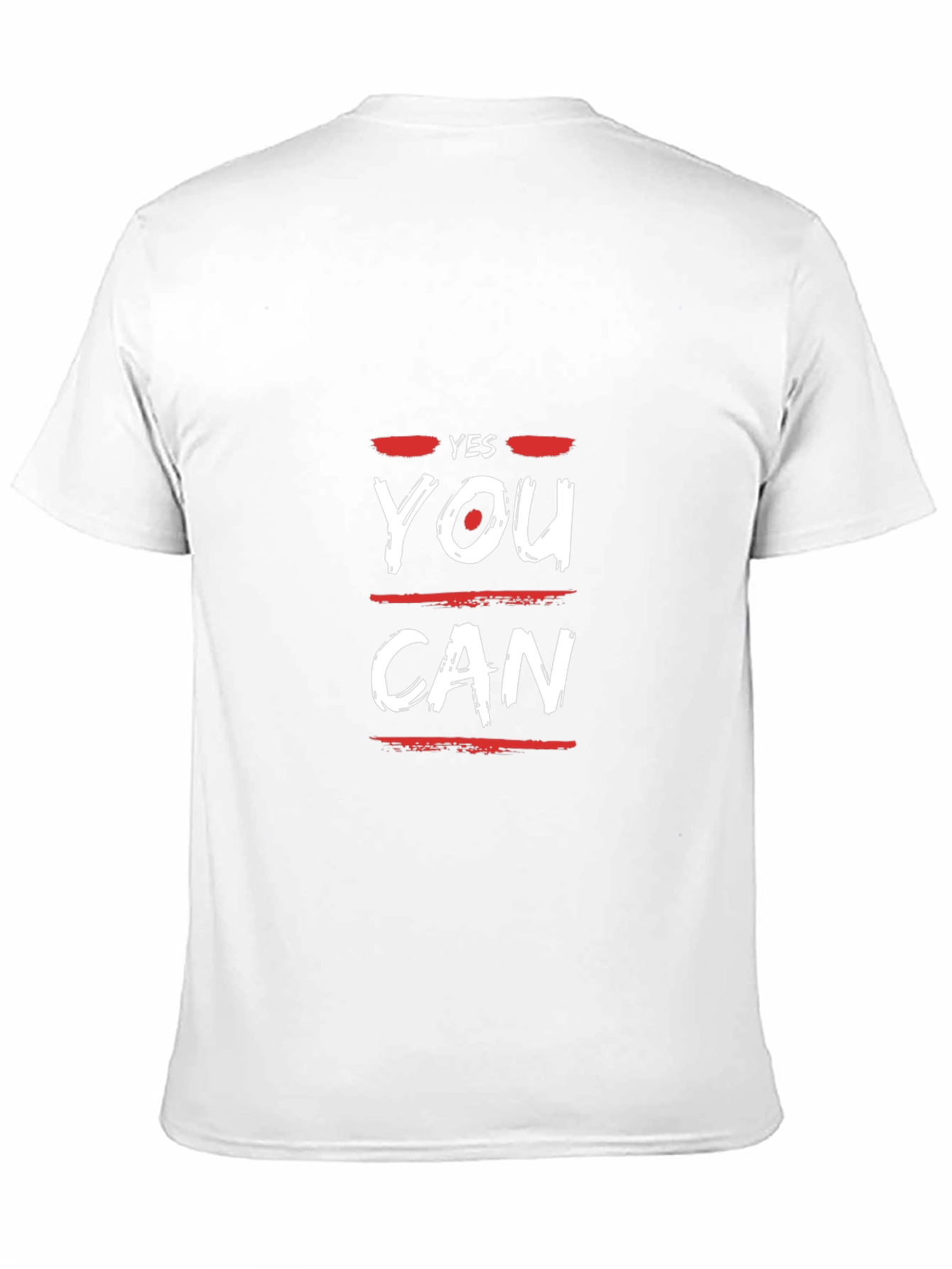 Motivational Yes You Can Graphic Tee - Black