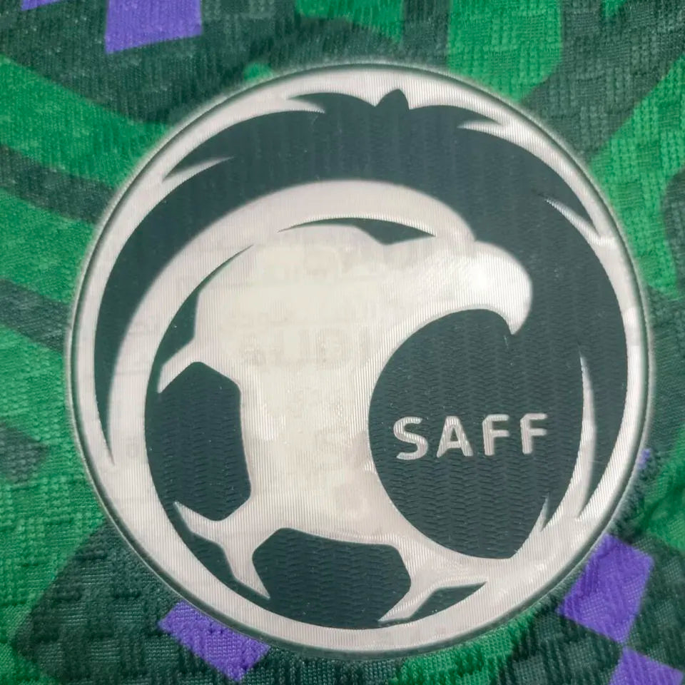 2026/27 Saudi Arabia Home Green Player Version Soccer Jersey Detail 2