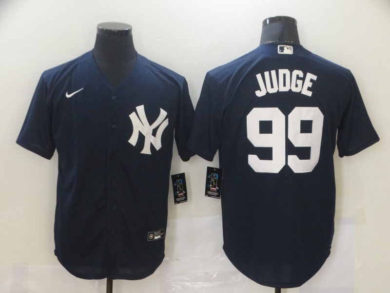 Men's New York Yankees Aaron Judge #99 Navy Replica Baseball Jerseys