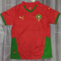 2024/25 Morocco Red Fans Soccer Jersey Front