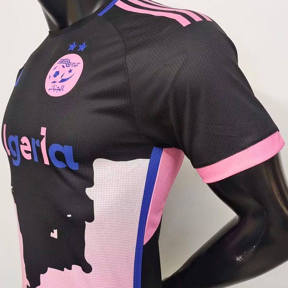 2025 Algeria Special Edition Pink Player Version Jersey A30 Detail 3