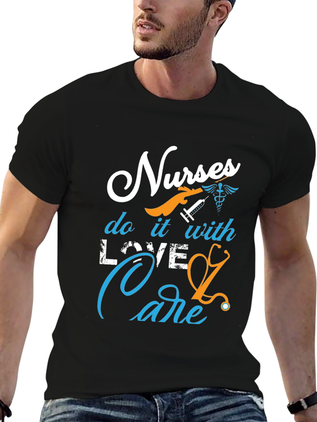 Nurses Love & Care T-Shirt - Medical Professional Apparel