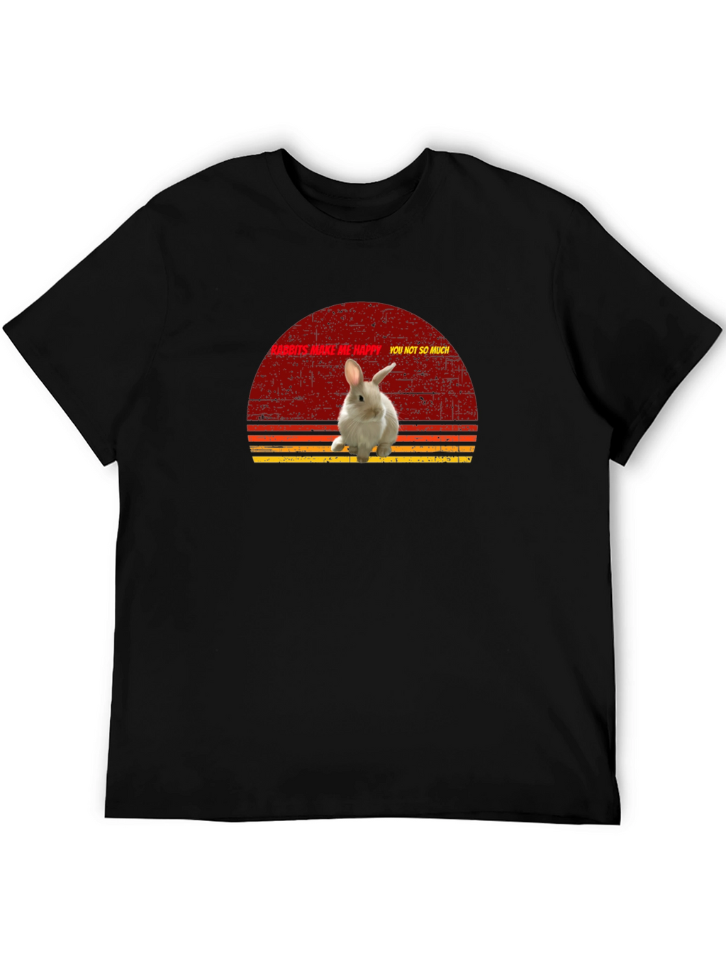Rabbits Make Me Happy Graphic T-Shirt