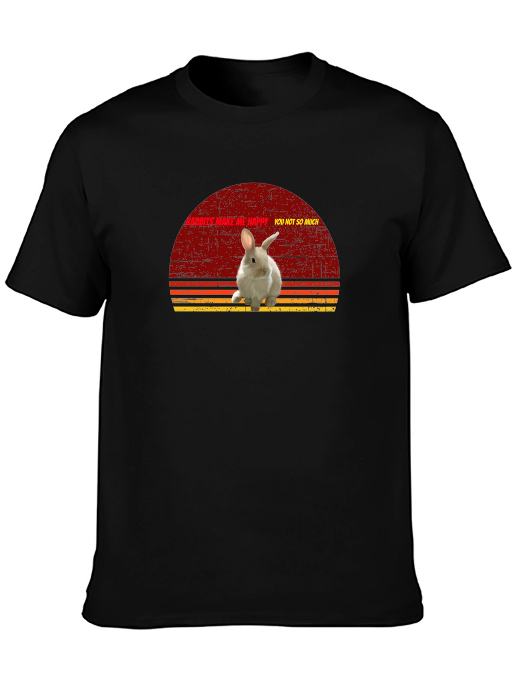 Rabbits Make Me Happy Graphic T-Shirt