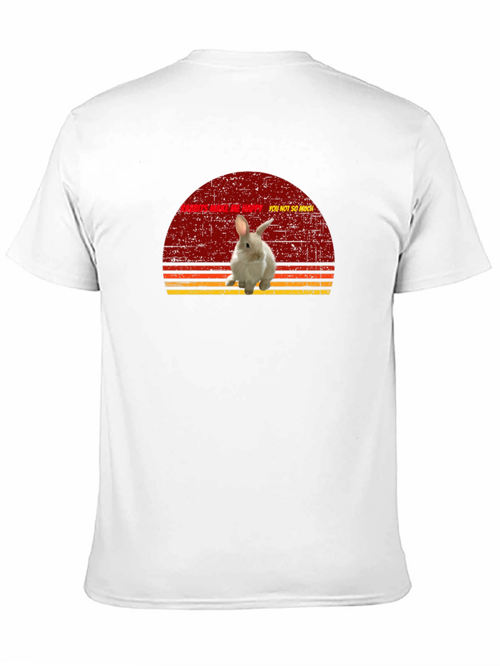 Rabbits Make Me Happy Graphic T-Shirt