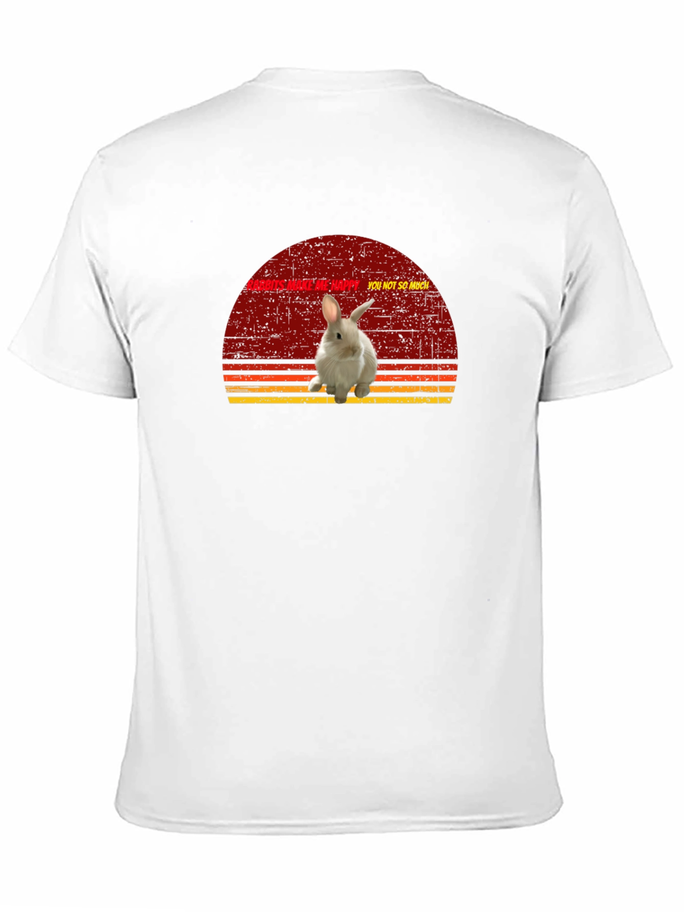 Rabbits Make Me Happy Graphic T-Shirt
