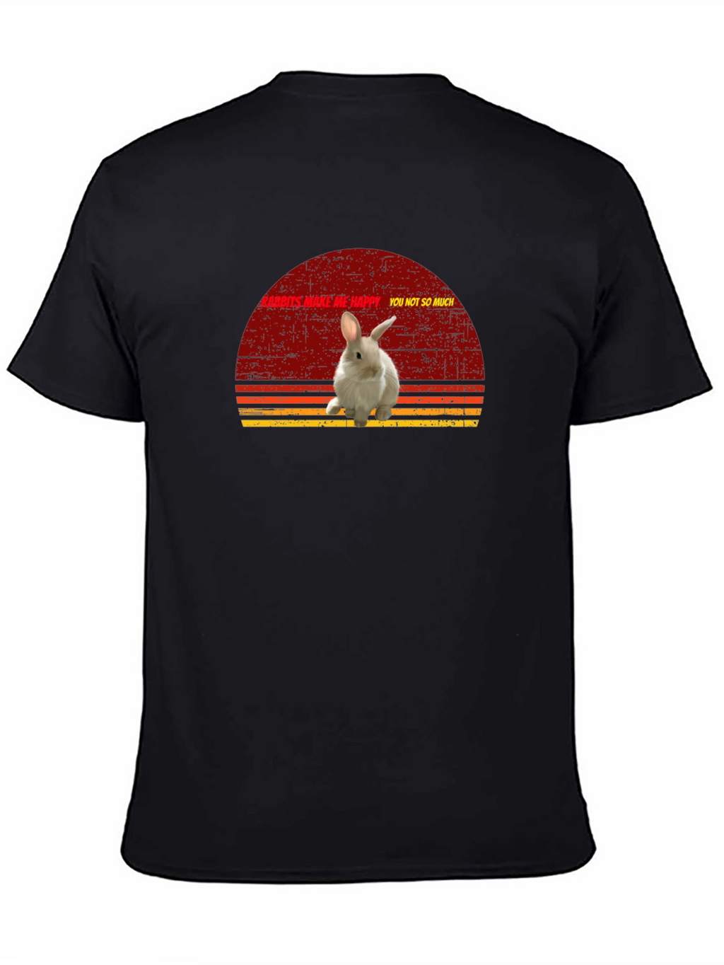 Rabbits Make Me Happy Graphic T-Shirt