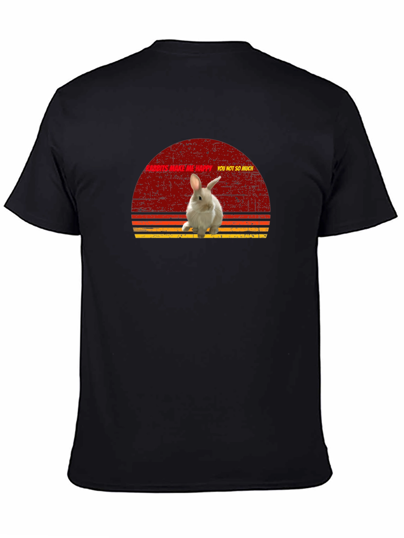 Rabbits Make Me Happy Graphic T-Shirt