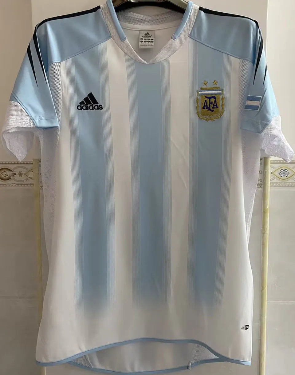2004/05 Argentina Home Retro Soccer Jersey Front