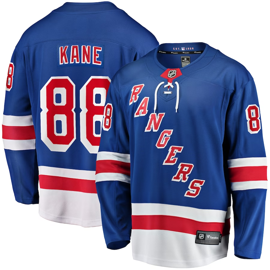 Men's New York Rangers Patrick Kane #88 Blue Player Jerseys