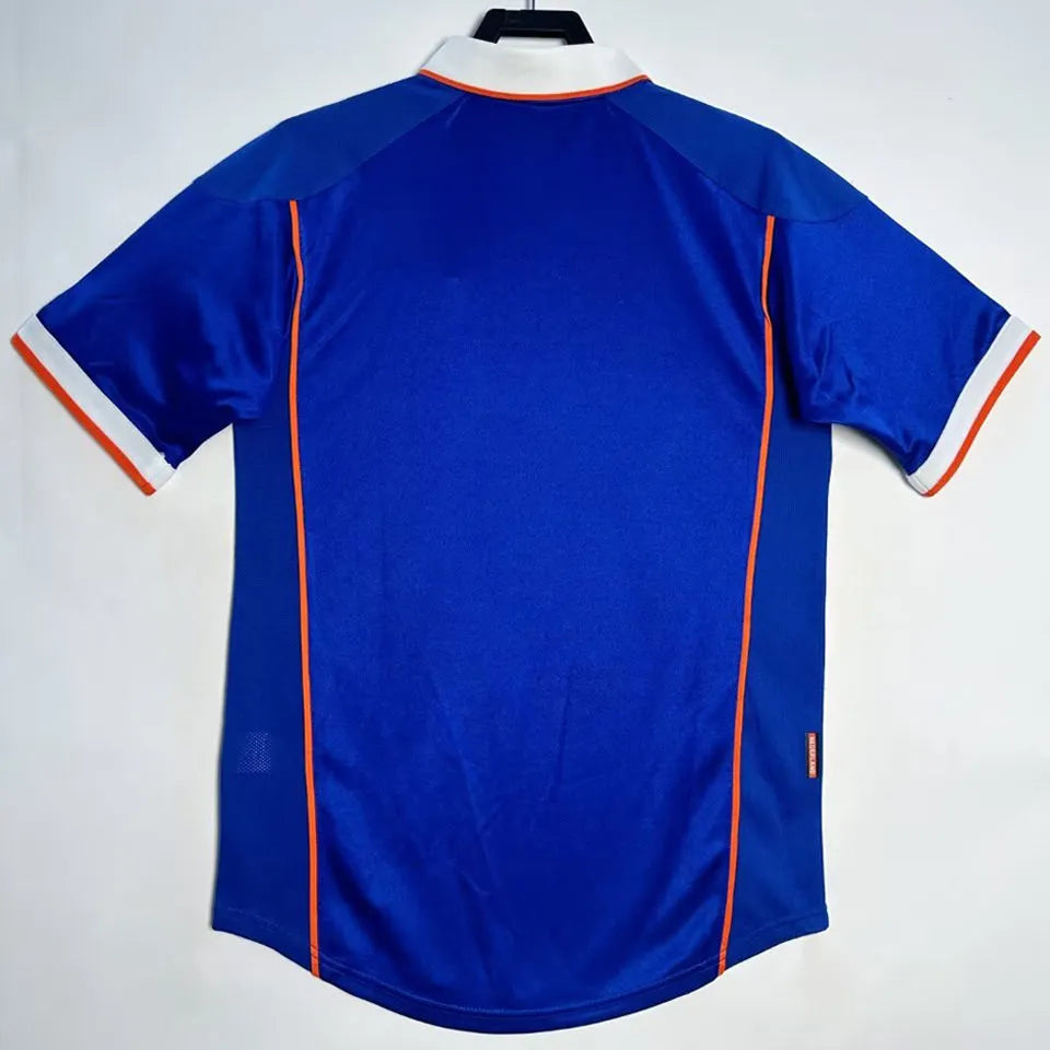 1998 NL Away Blue Retro Soccer Jersey Back