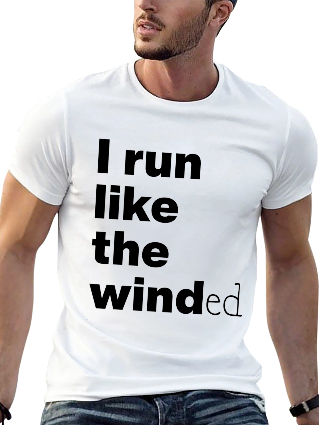 I Run Like The Winded Black T-Shirt