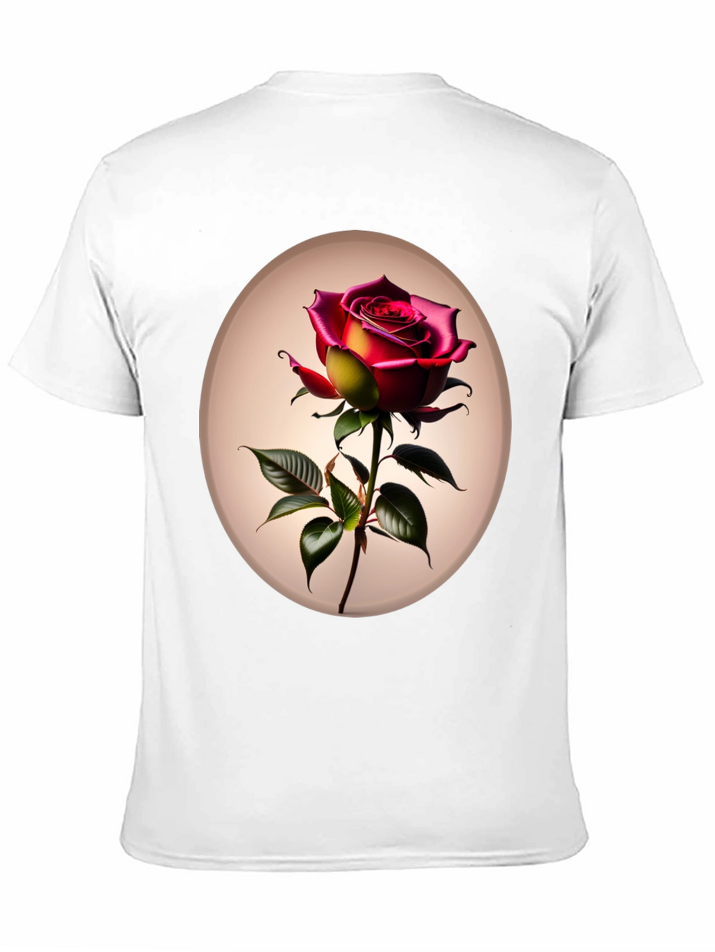 Rose Graphic Tee - Elegant Floral T-Shirt