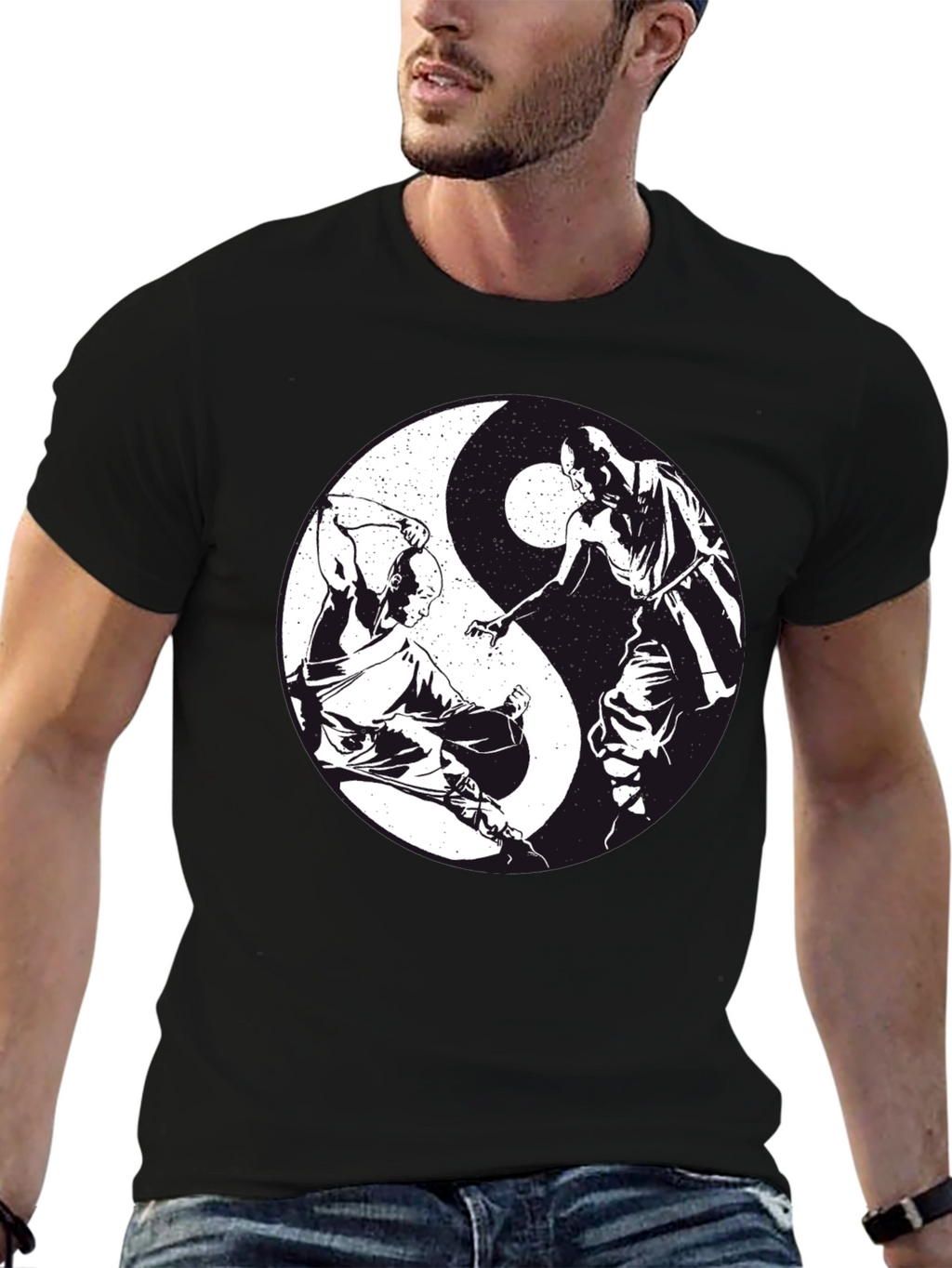 Yin Yang Martial Arts T-Shirt - Black