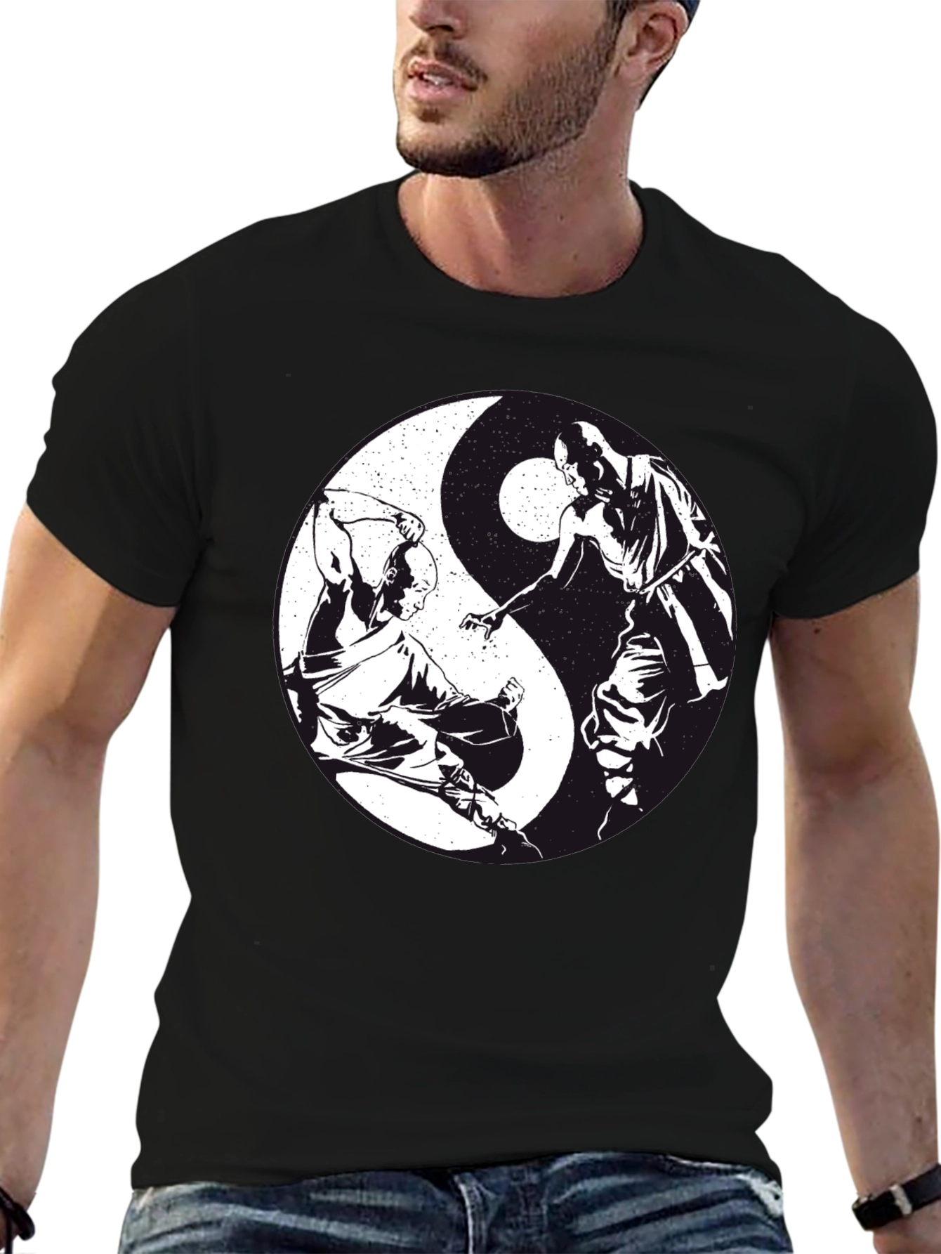 Yin Yang Martial Arts T-Shirt - Black