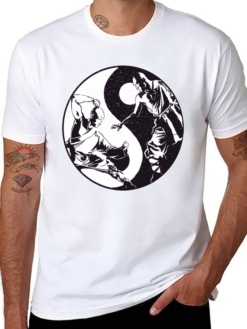 Yin Yang Martial Arts T-Shirt - Black