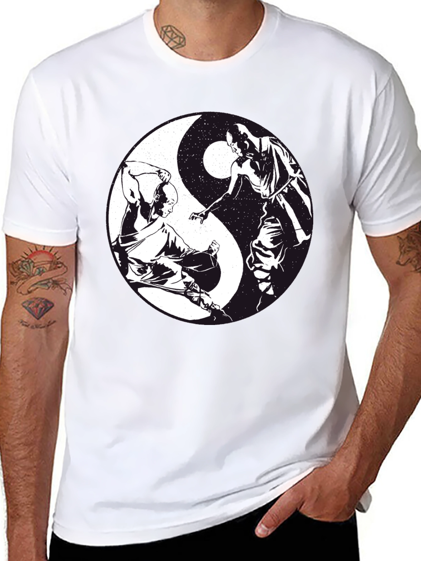 Yin Yang Martial Arts T-Shirt - Black