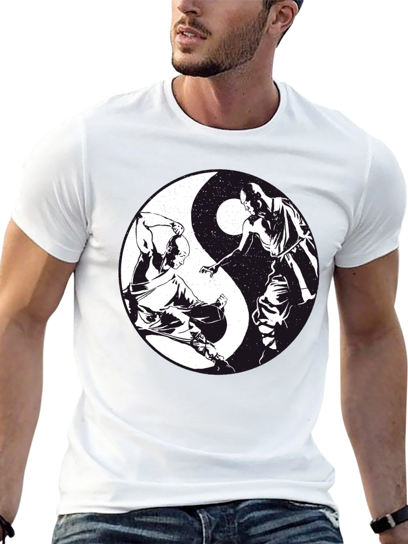 Yin Yang Martial Arts T-Shirt - Black