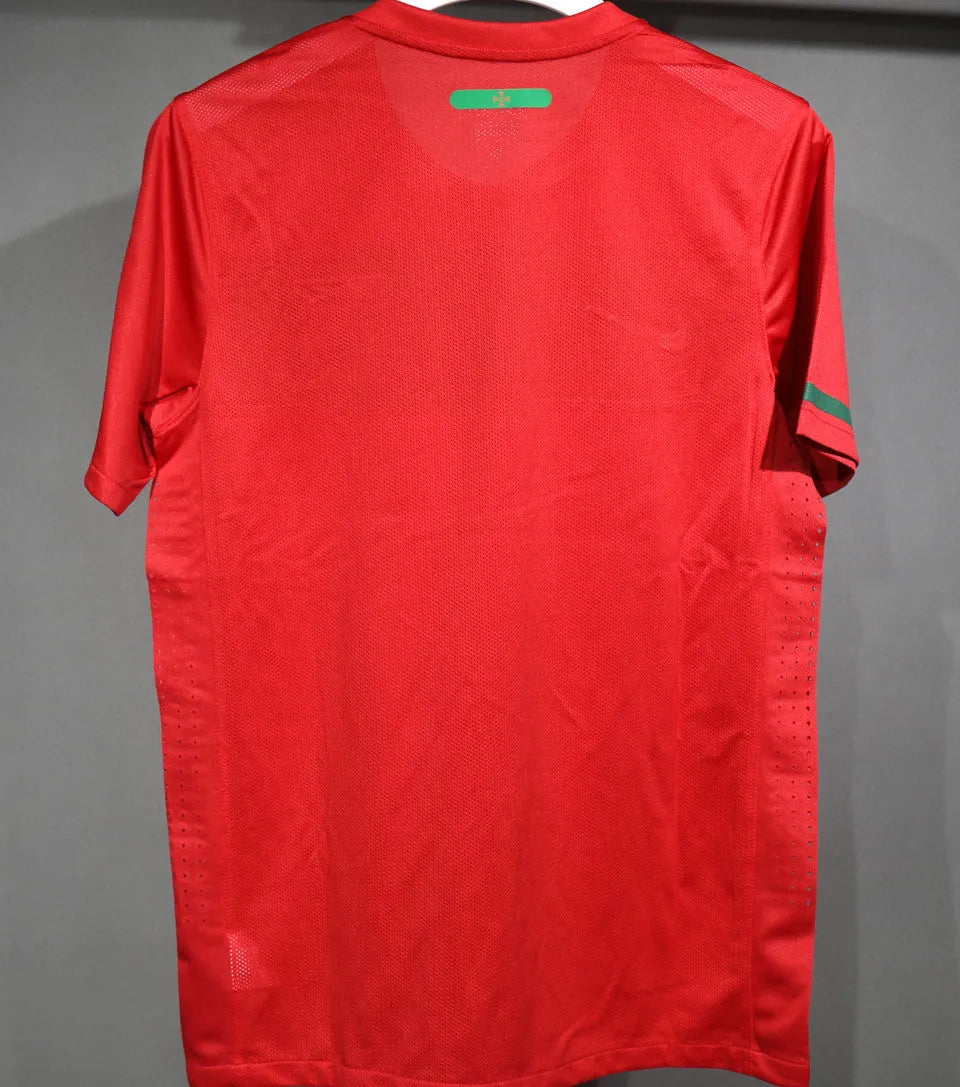 2010 Portugal Home Red Retro Player Version Soccer Jersey 球员版 Detail 3