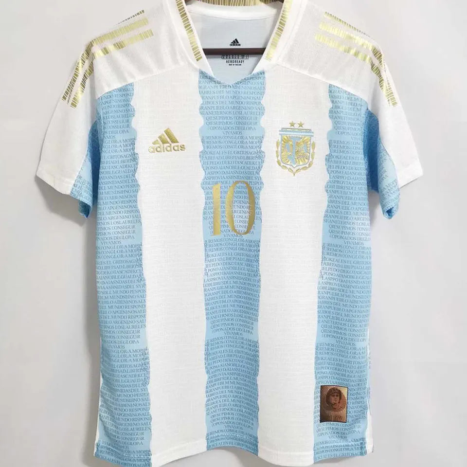 2021 Argentina Concept Maradona By Soccept Player Soccer Jersey Back