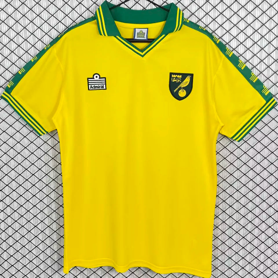 1976/1981 Norwich Home Yellow Retro Soccer Jersey Front