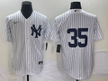 Men's New York Yankees Cody Bellinger #35 White Replica Player Name Jerseys