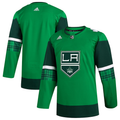 Men's Los Angeles Kings Kelly Green 2023 St. Patrick's Day Primegreen Authentic Blank Jerseys