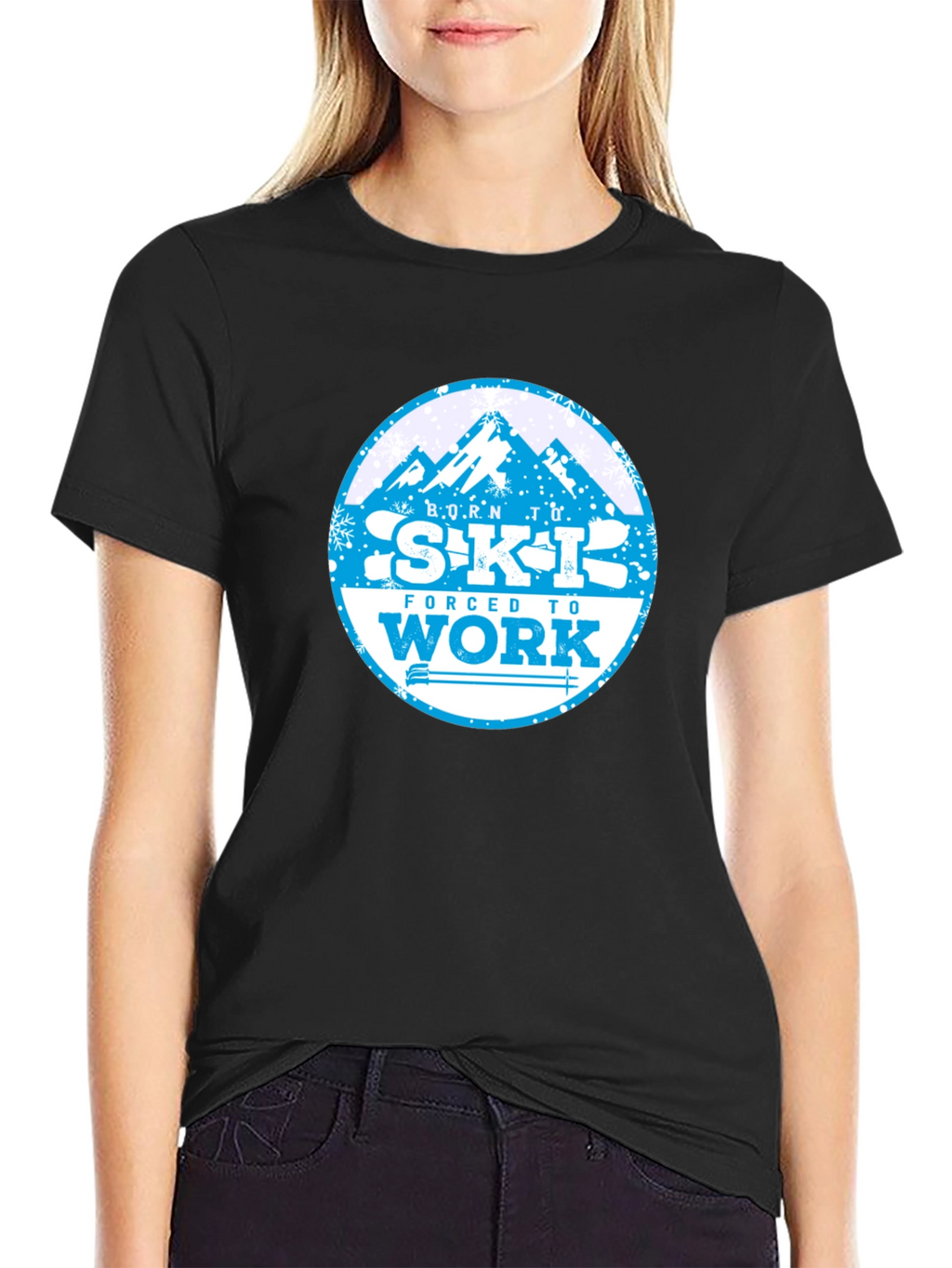 Born to Ski T-Shirt - Mountain Graphic Tee