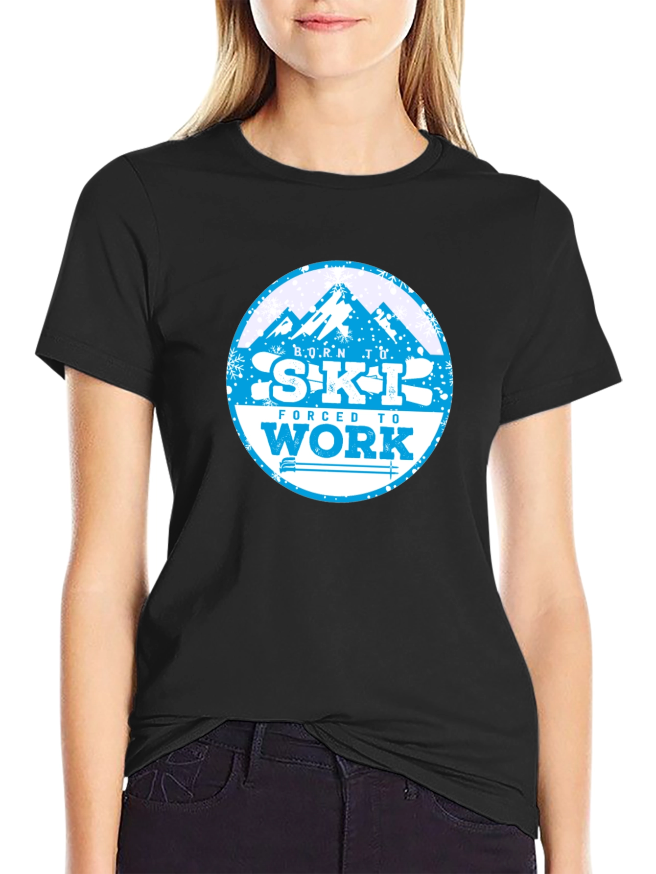 Born to Ski T-Shirt - Mountain Graphic Tee