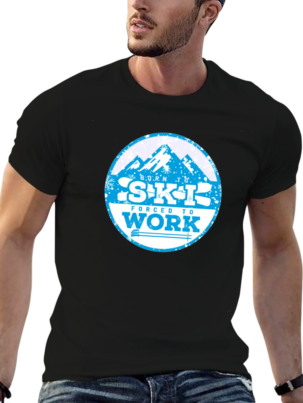 Born to Ski T-Shirt - Mountain Graphic Tee