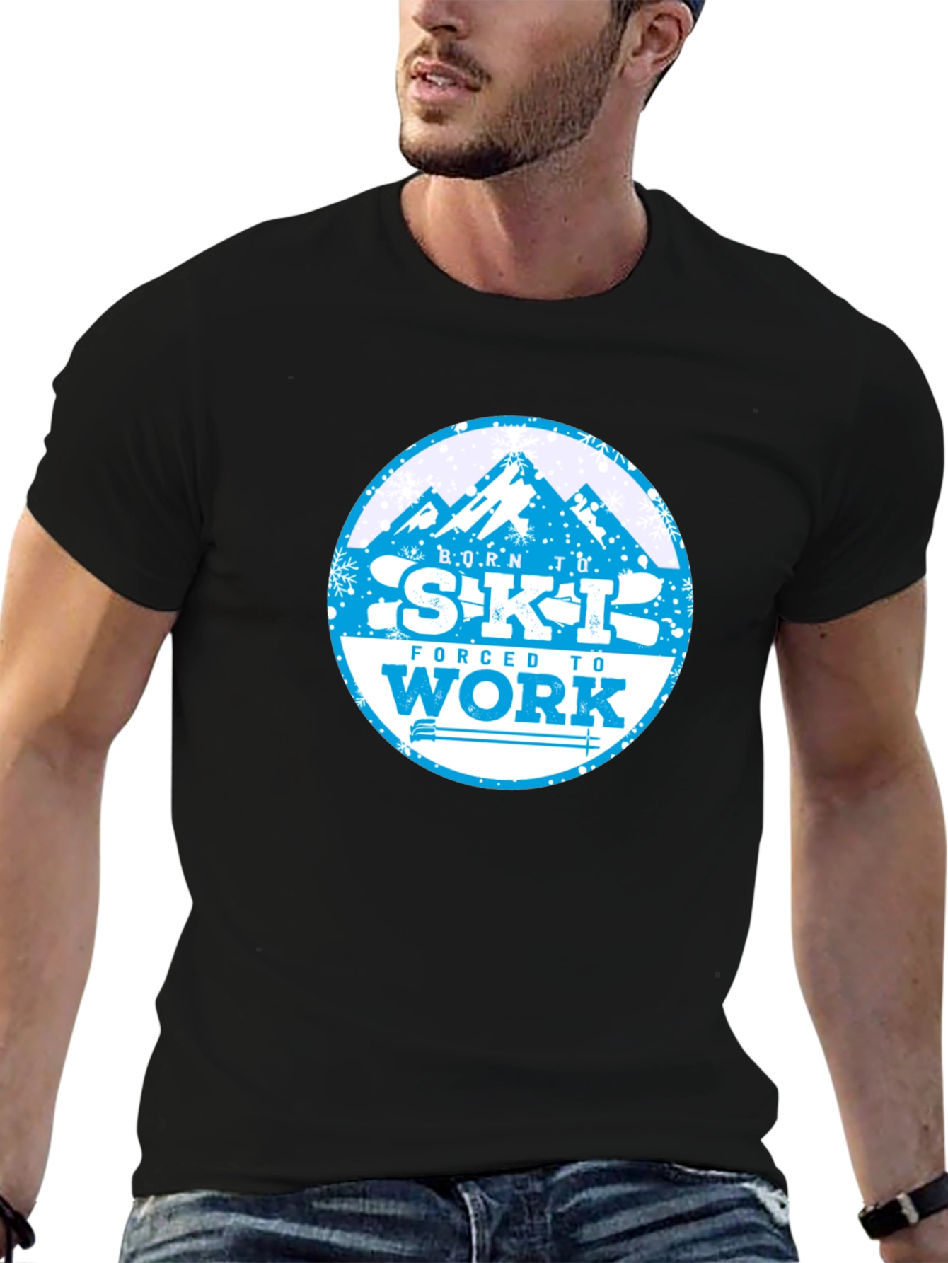Born to Ski T-Shirt - Mountain Graphic Tee