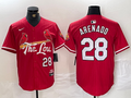 Men's St. Louis Cardinals Nolan Arenado #28 Red 2024 City Connect Limited Player Jerseys