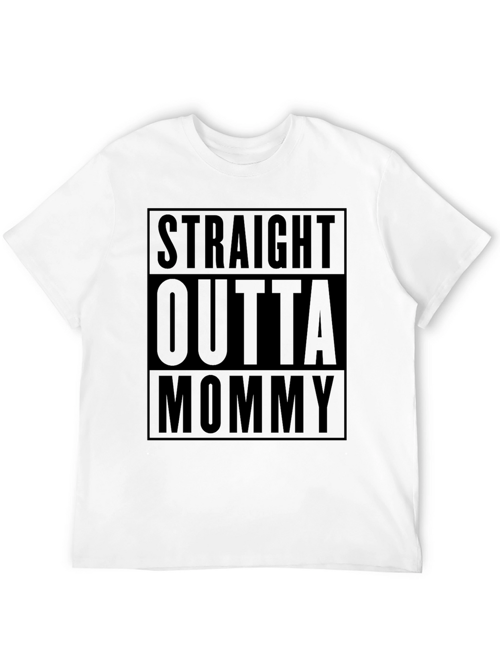 Straight Outta Mommy Black T-Shirt