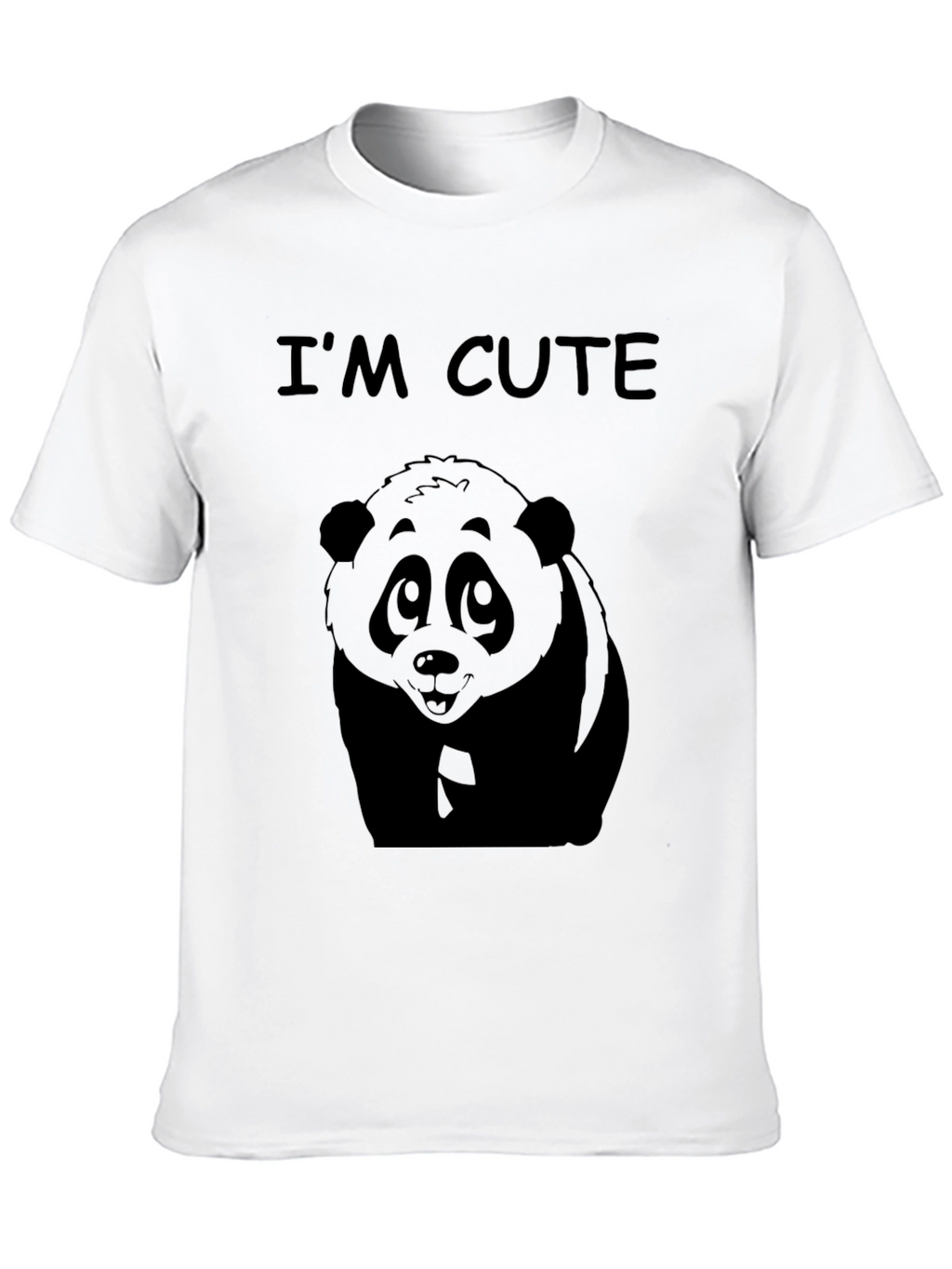 Cute Panda T-Shirt - Im Cute Graphic Tee