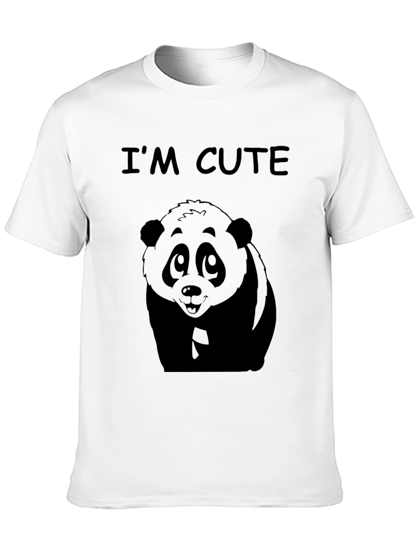 Cute Panda T-Shirt - Im Cute Graphic Tee