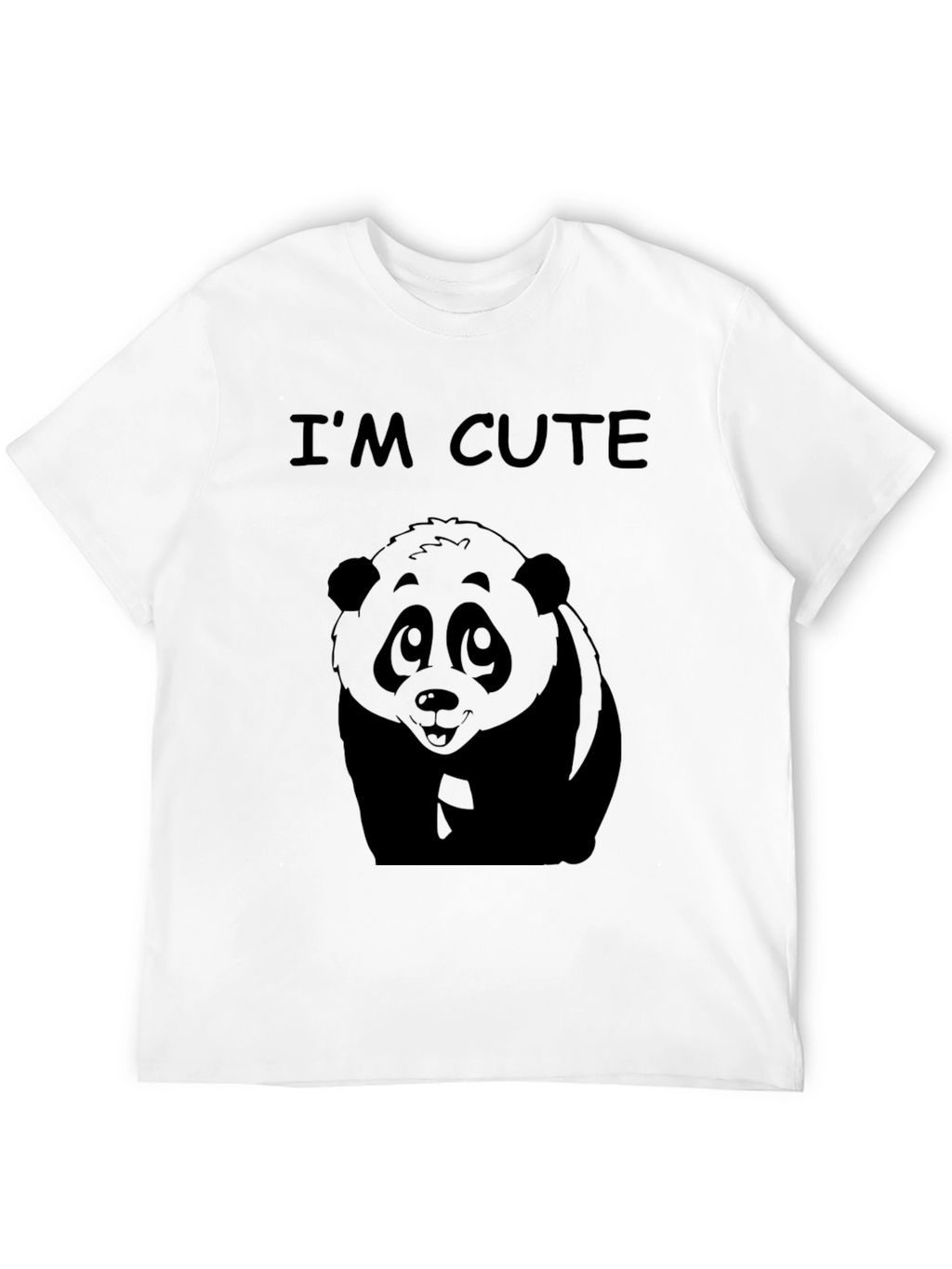 Cute Panda T-Shirt - Im Cute Graphic Tee