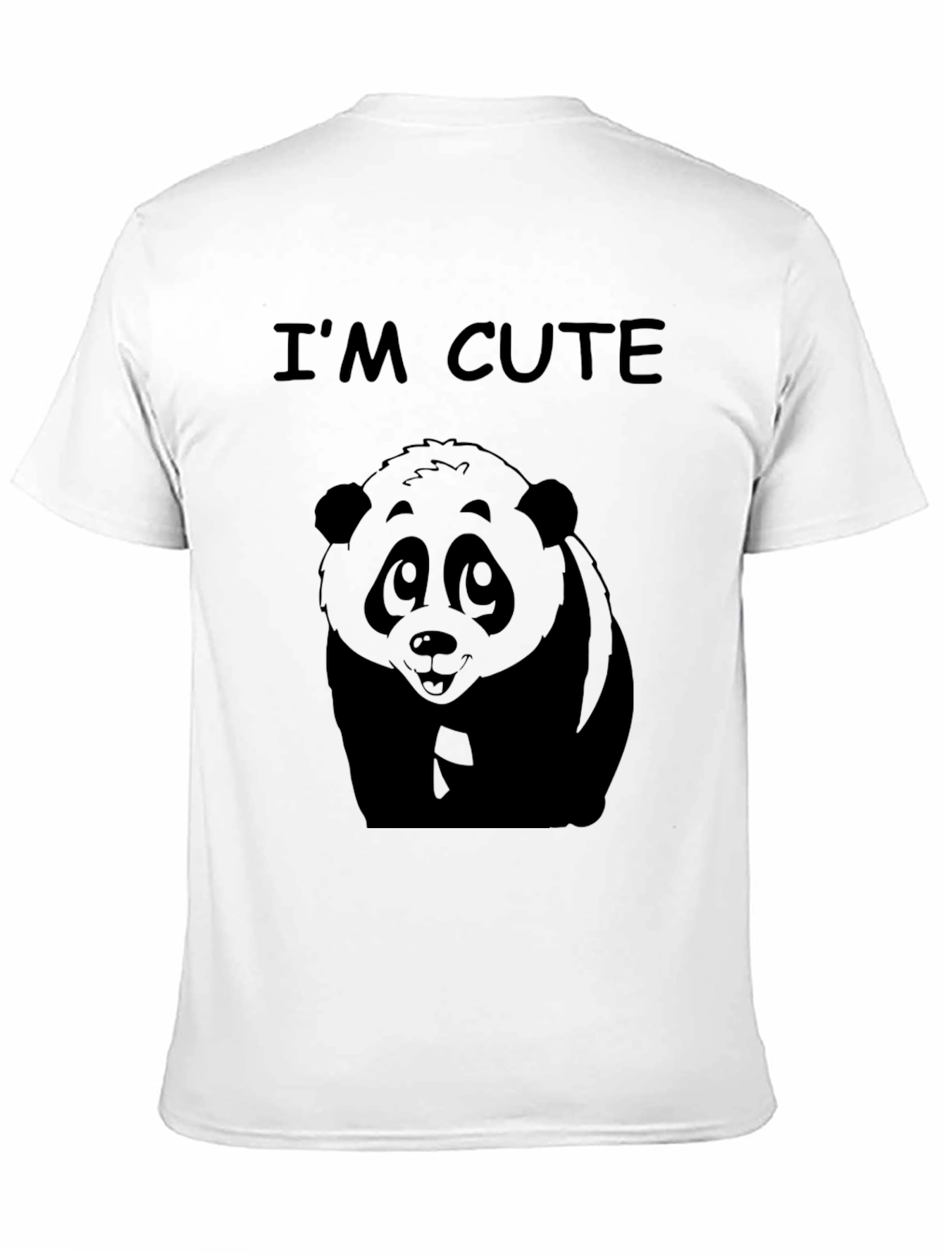 Cute Panda T-Shirt - Im Cute Graphic Tee
