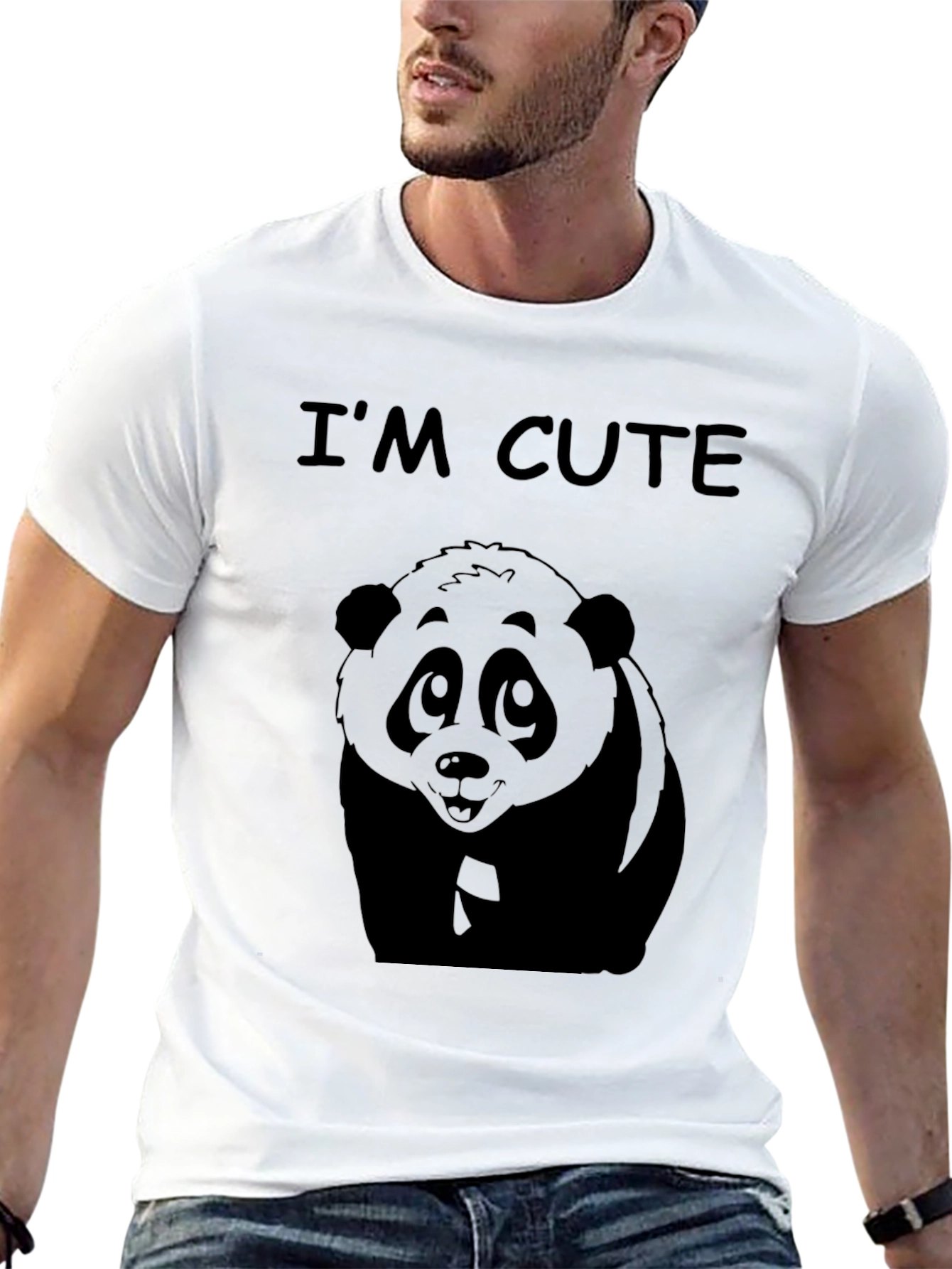 Cute Panda T-Shirt - Im Cute Graphic Tee
