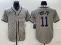 Men's New York Yankees Anthony Volpe #11 Gray Player Jerseys Joint Edition