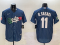 Men's Los Angeles Dodgers Roki Sasaki #11 Royal Player Game Jerseys
