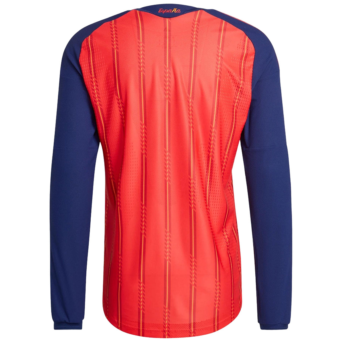 Spain Home Match Long Sleeve Jersey Player Version World Cup 2026 Back