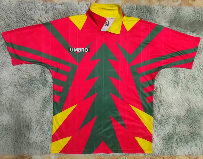 Mexico Campos #1 Red Commemorative Edition Retro Soccer Jersey (纪念版) Back