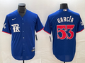 Men's Texas Rangers Adolis Garcia #53 Royal Replica Player Jerseys