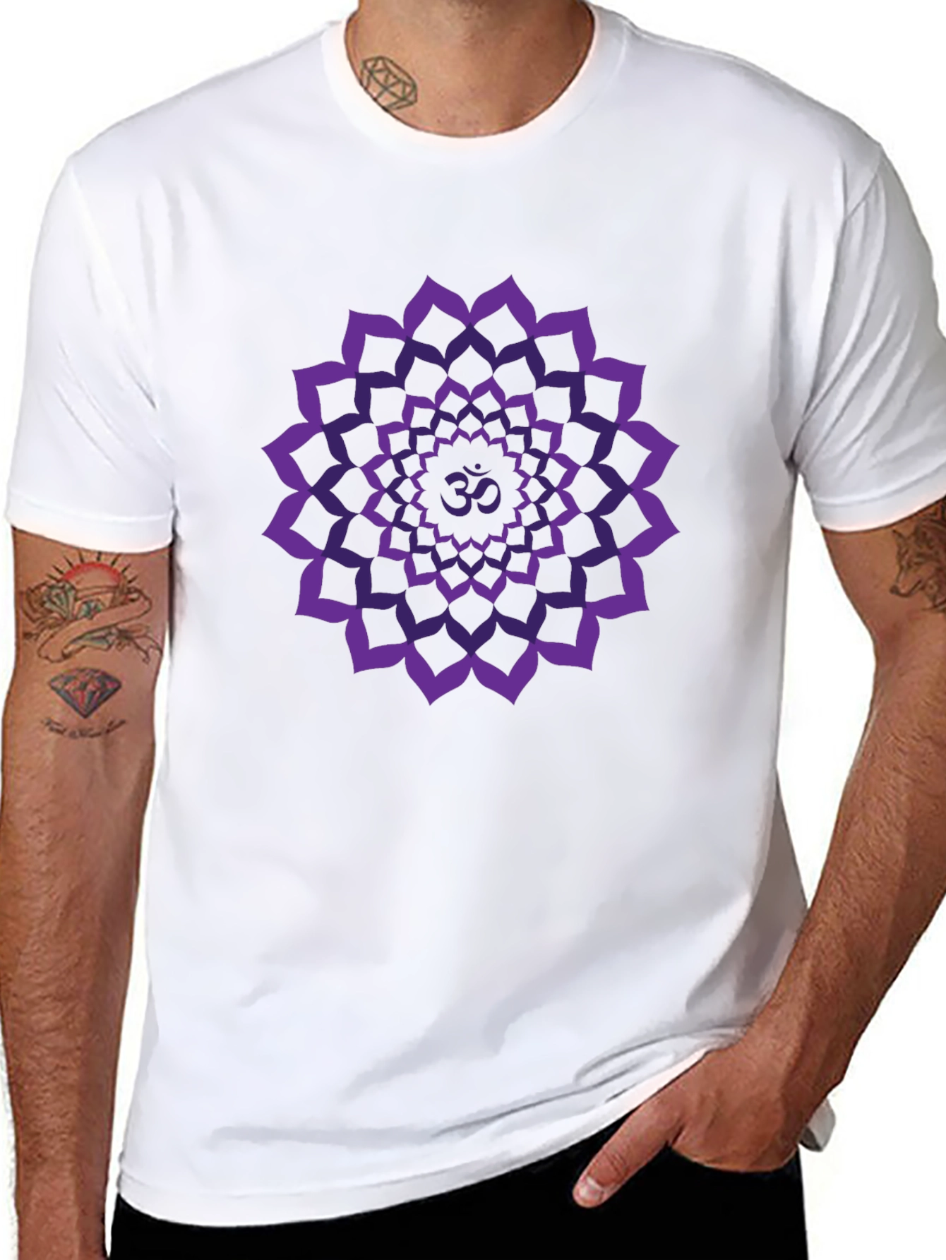 Crown Chakra T-Shirt - Spiritual Symbol Design