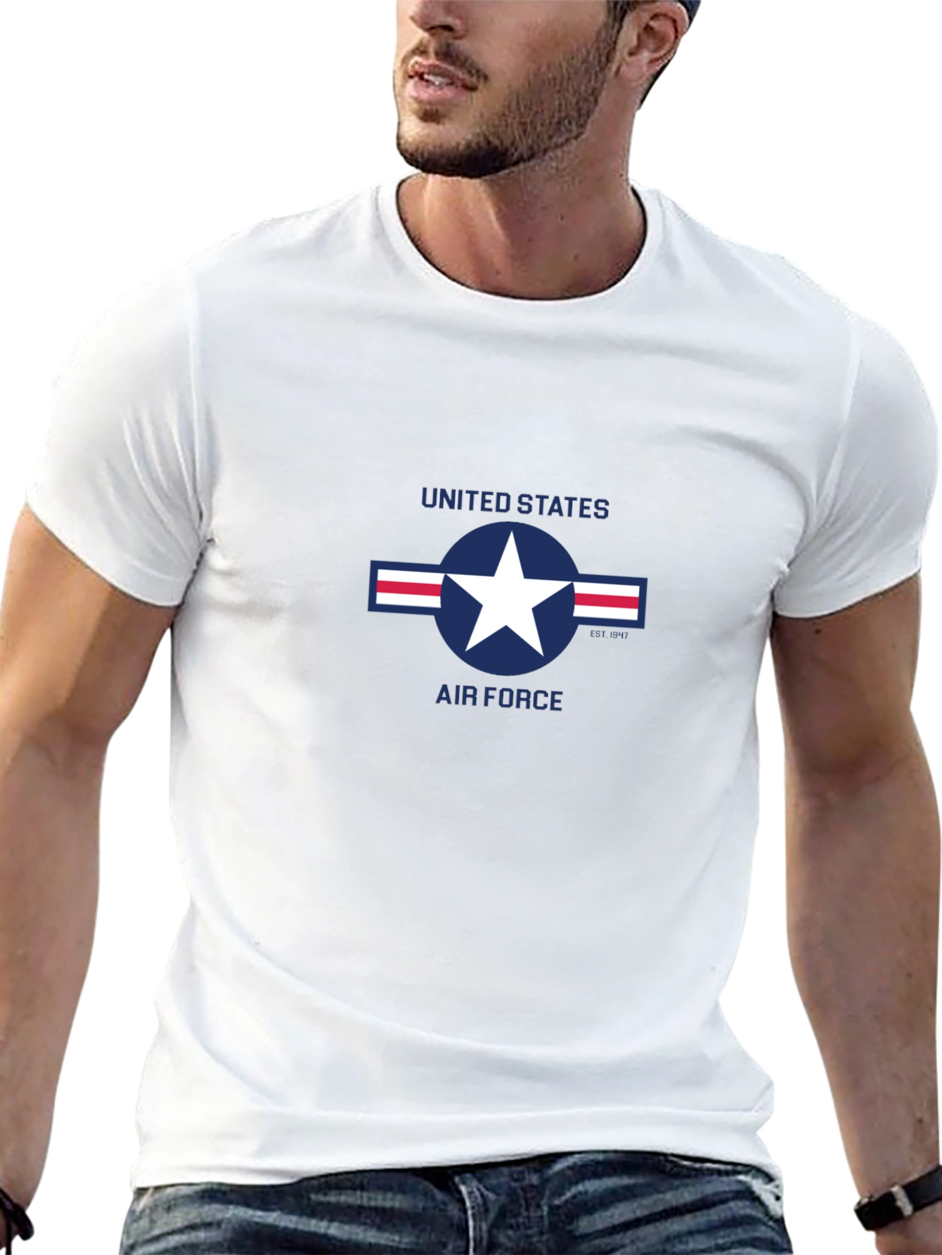 US Air Force Logo Black T-Shirt