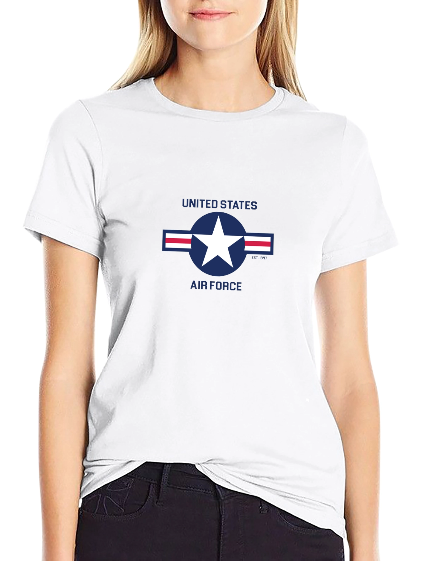 US Air Force Logo Black T-Shirt