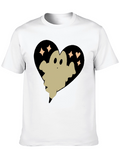 Ghost Heart Graphic Tee - Spooky Cute T-Shirt